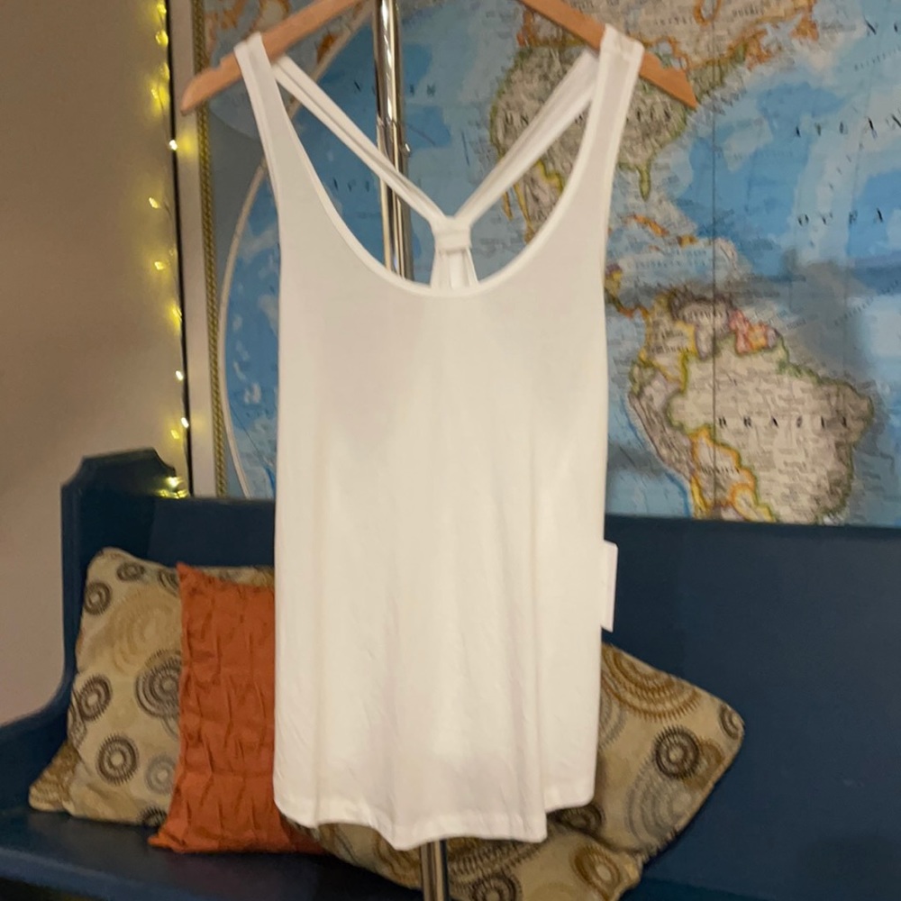 White beyond yoga tank